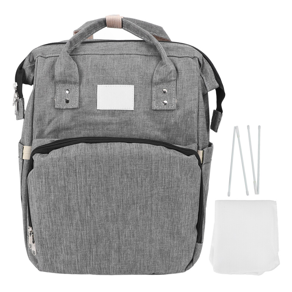 Baby Diaper Bag Backpack Water Proof Collapsible Gray