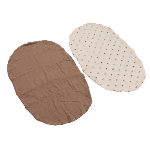 2 Pack Bassinet Sheets Soft Breathable Baby 2