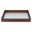 Serving Tray Walnut Wood Vintage Glass Cake Bread 10