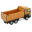 1:50 Alloy Engineering Dump Truck Model, Brown, 16.2x5.6x7cm 8