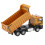 1:50 Alloy Engineering Dump Truck Model, Brown, 16.2x5.6x7cm 6