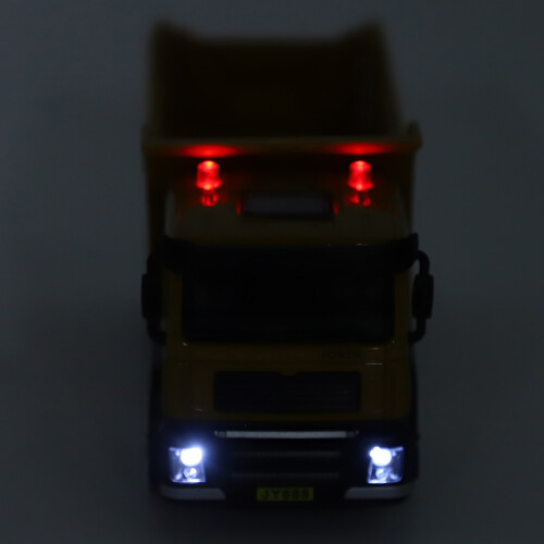 1:50 Alloy Engineering Dump Truck Model, Brown, 16.2x5.6x7cm 2