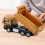 1:50 Alloy Engineering Dump Truck Model, Brown, 16.2x5.6x7cm 12