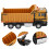 1:50 Alloy Engineering Dump Truck Model, Brown, 16.2x5.6x7cm 1