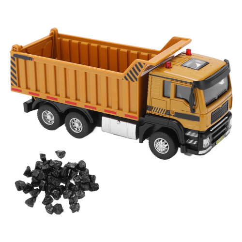 1:50 Alloy Engineering Dump Truck Model, Brown, 16.2x5.6x7cm 1