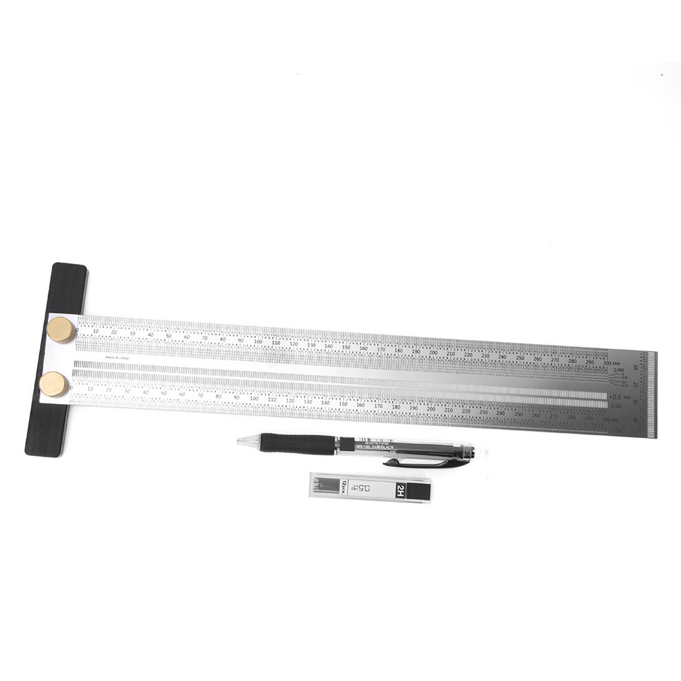Stainless Steel T Type Hole Ruler Scribing Gauge