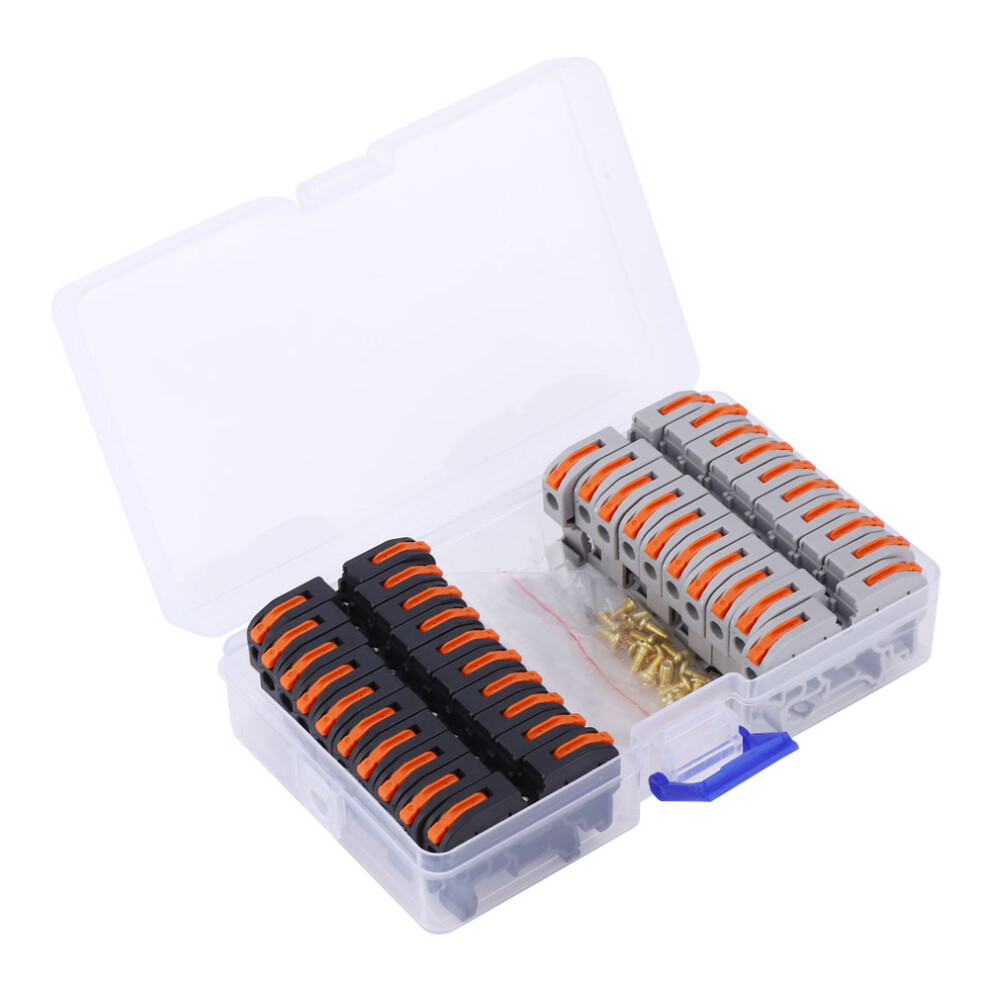 20 Pcs Compact Wiring Connector Terminal Block 8130196977731