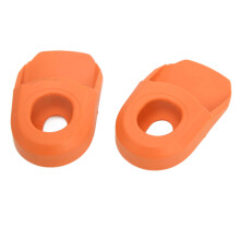 2 Stück Silikon Fahrrad-Kettenblatt-Schoner Orange 6,8x4cm
