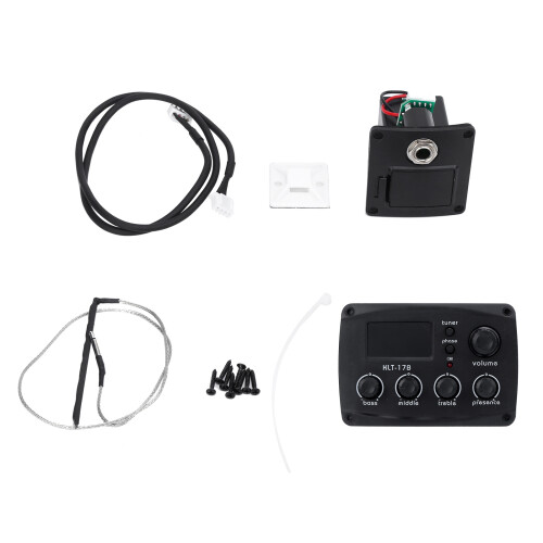 Guitar Pickup LCD Display Tuner Set Kit Instrument