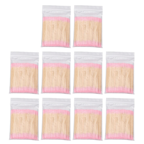 10 Bags Double Pointed Cotton Swabs for Makeup