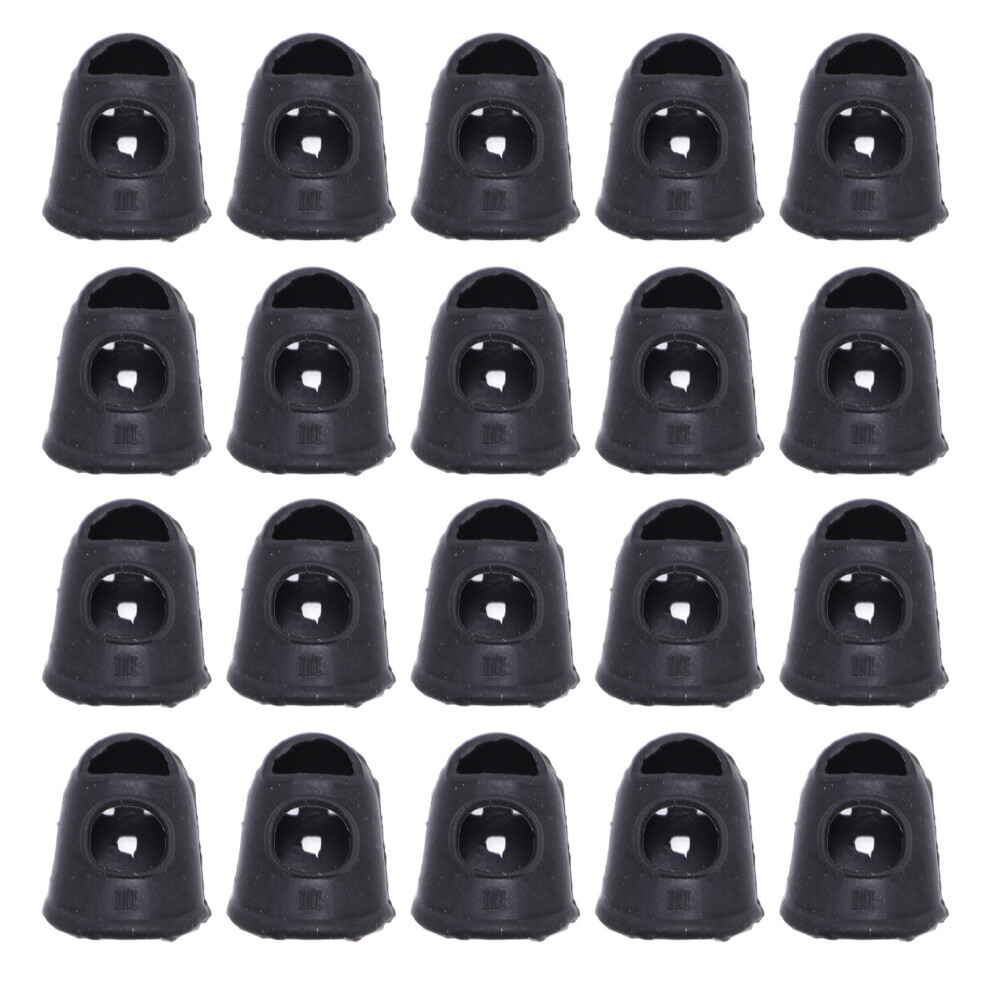 Light/Black 20 Pcs Nail Art Finger Covers Silicone Manicure