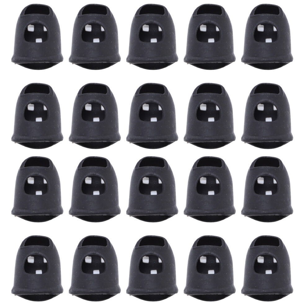 Light/Black 20 Pcs Nail Art Finger Covers Silicone Manicure