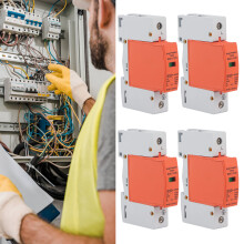 4 Stück Überspannungsschutzgerät DIN-Schienenmontage 420V AC RMU1‑C40 Hausblitzschutz