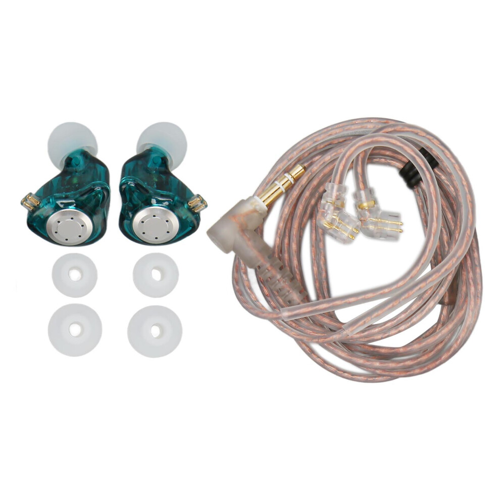 Kz Edx Pro Hifi Earphones Stereo Lossless Sound Cyan 8130196980496
