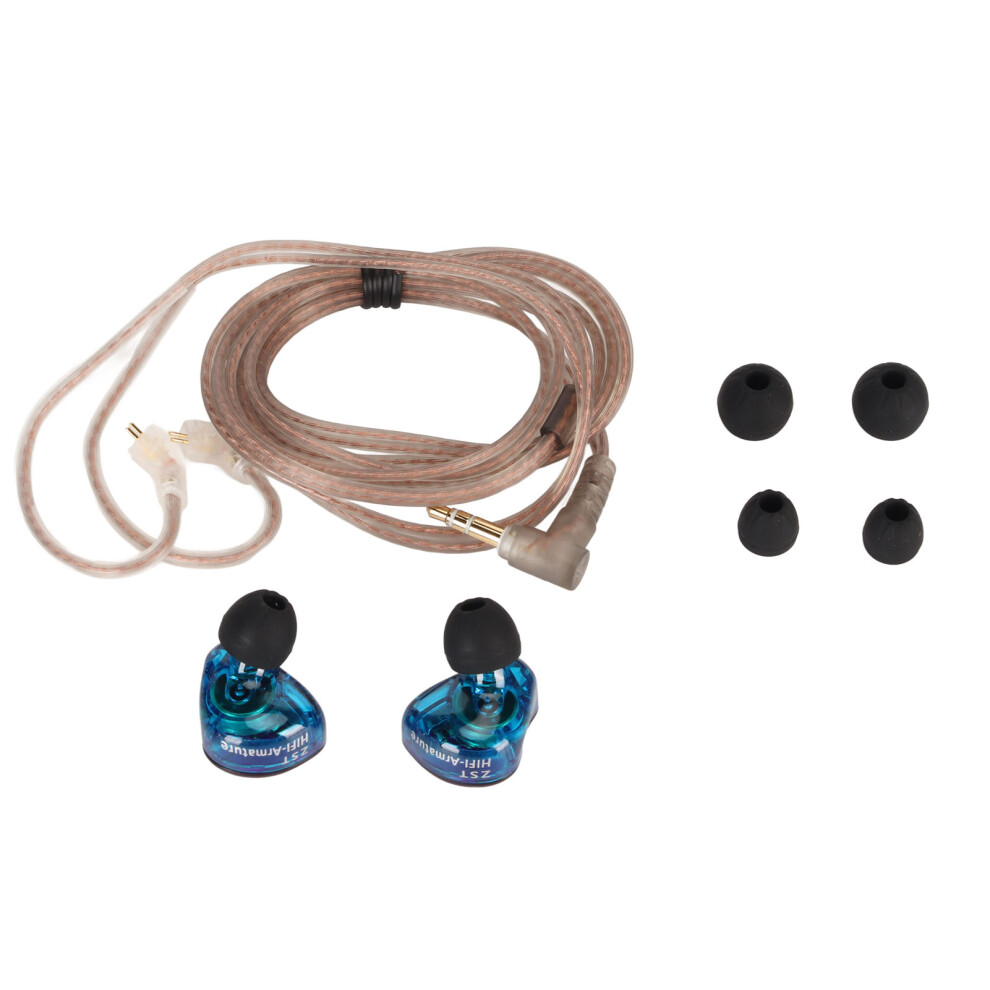 KZ ZST Monitor Earbuds 3.5mm Right Angle Plug