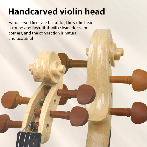 4/4 Violin Spruce Top Maple Craft Tiger Stripe 1