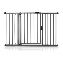 (Gris grafito, 132.6cm - 139.6cm) Bettacare Puerta Para Mascotas con Cierre Automático