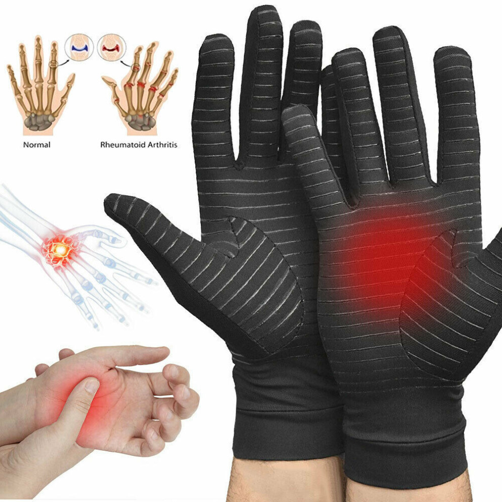 Full Finger Arthritis Glove Copper Infused