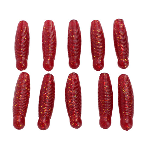 10 Stück Salz-angereicherter weicher Köder, 6 cm, 8 g, Weingranat 1