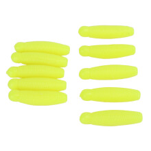 10 Stück Angel-Soft-Baits Künstliche Biene Puppe Kartoffel Lockringe 6cm 8g Gelb