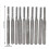 10pcs 2mm Cemented Carbide End Mill Engraving Bits 14