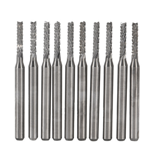 10pcs 2mm Cemented Carbide End Mill Engraving Bits 1