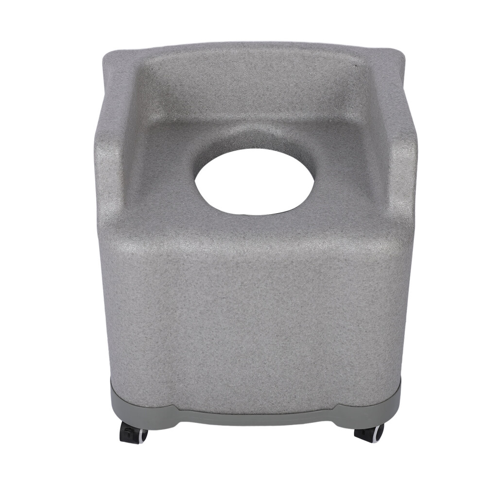 Gray Portable Commode Toilet Chair With Universal