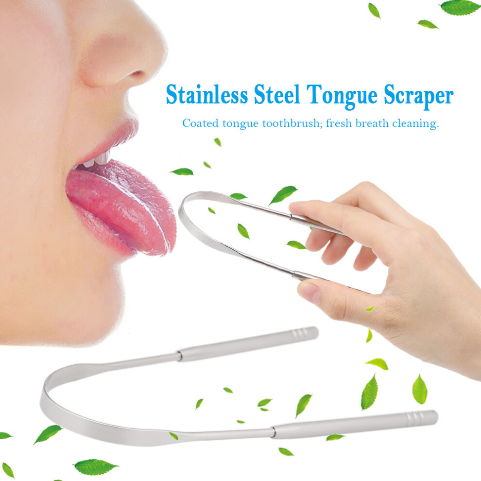 Tongue Scraper Stainless Steel Cleaner Fresh
