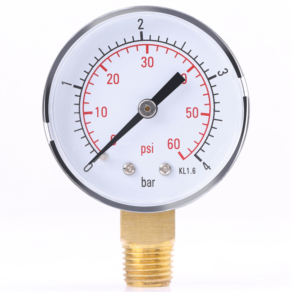 1PC Mini Pressure Gauge For Fuel Air Oil Or Water