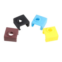 4 Stück Heizblock Silikonabdeckung für MK8 Hotend 10x10x1cm Farbauswahl