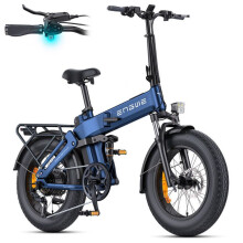 ENGWE Engine Pro 3.0 Boost - Bicicletta elettrica pieghevole 20" - Batteria 48V15Ah - Autonomia 130 km - Freni a olio idraulici, Blu