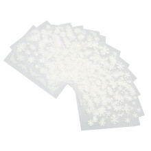 Festive Nagelaufkleber 12 Blatt Schneeflocken Selbstklebende Sticker für Frauen und Mädchen