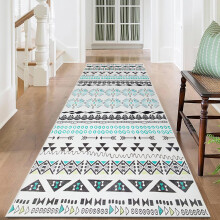 (80 x 150 cm (2 ft 6 in x 5 ft)_Large Runner Rug Floor Carpet, Zuri) Extra Large Rugs Living Room Printed Rug Runner