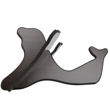 Holz-Ukuleleständer Tragbarer Saiteninstrumenthalter Schwarz