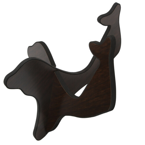Holz-Ukuleleständer Tragbarer Saiteninstrumenthalter Schwarz 2