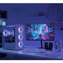 Fast Gaming PC Bundle Core i5 16GB RAM 1TB &amp; 128GB SSD 4GB GT730 22''