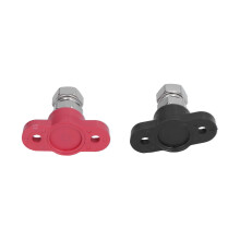 SIAT11295 Stromanschlussmast 3/8" Schraubhaken 250A 2-1/8" Länge Rot & Schwarz