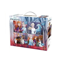 Disney Frozen II 4-in-1 Jigsaw Puzzle Suitcase with Handle