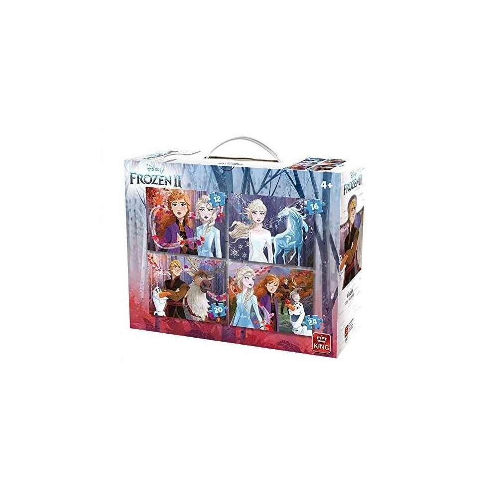 Disney Frozen Ii 4-In-1 Jigsaw Puzzle Suitcase With Handle