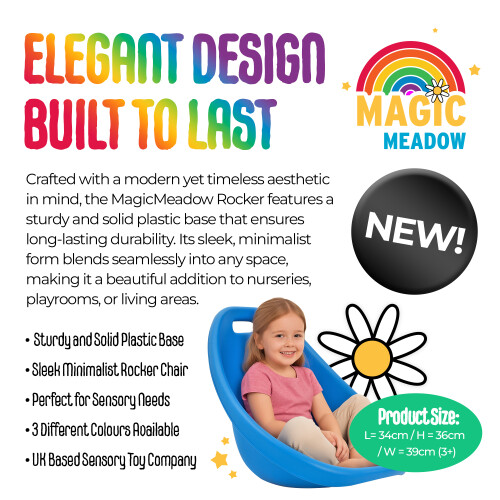 MagicMeadow Kids Sensory Rocker Chair Red 2