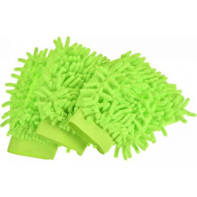 Microfiber Chenille Mitts Reusable Scratch-Free Cleaning Gloves Wash Sponge for
