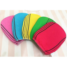 3pcs Bath And Shower Scrub Gloves Double Side Bath Gloves Body Exfoliator Gloves for Adults Children