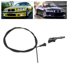 Linke Haubenentriegelungskabel Schwarz Ersatz für BMW 328i E36