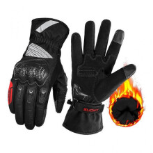 (M, Red) Motorcycle Gloves Outdoor Windproof Anti-skidding Tactical Gloves Men Gloves