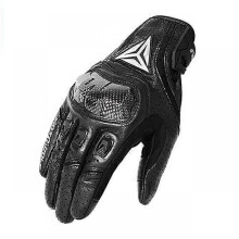 (L, Black) Men woman Gloves Motorcycle Gloves Full Finger Riding Moto Gloves Summer Winter Motocross leather Gloves Guantes Gloves