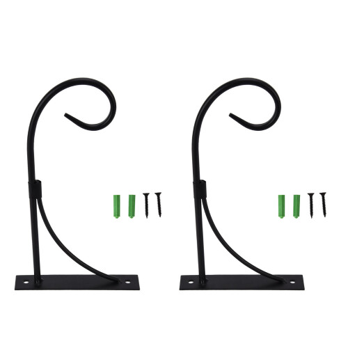 Langleblicher Wandhaken aus Eisen für Balkon-, Garten- oder Verandadekoration 1