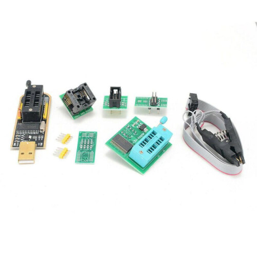 CH341A Programmer Complete Set USB + SOP8 Clip + 1.8V Adapter + SOP8 Adapter 1
