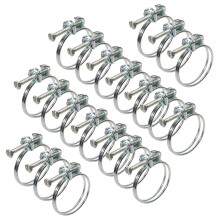 (Pack of 20) Pisces Double Wire Pond Hose Clips - 25mm