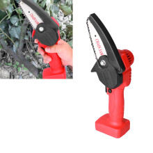 Wiederaufladbare kabellose Miniekettensäge 21V, 31cm, Rot