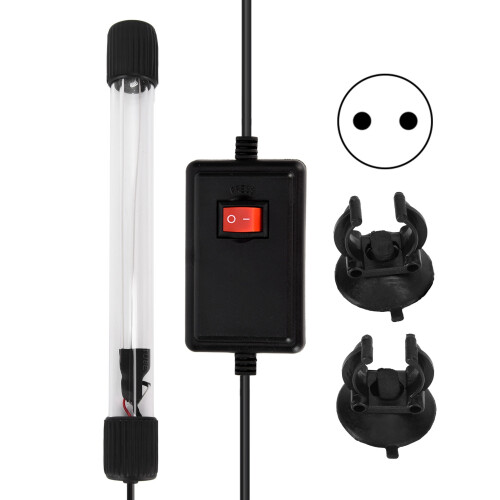 UV Aquarienlampe 23,7cm, Quarzglas, EU-Stecker, 150cm 1